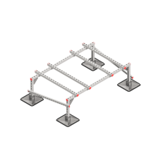 Опорная конструкция для установки оборудования TECHNORAPTOR STEELFOOT 1500х1000 тип 2 HD КМ-профиль (KM-TR-STF-SSEI-1500-1000-2 HD)