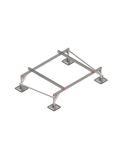 Опорная конструкция для установки оборудования TECHNORAPTOR STEELFOOT 2000х1500 тип 2 КМ-профиль (KM-TR-STF-SSEI-2000-1500-2) в Коврове Системы видеонаблюдения Pintop.ru