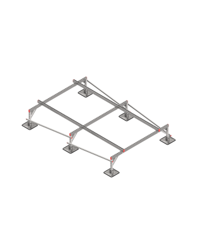 Опорная конструкция для установки оборудования TECHNORAPTOR STEELFOOT 2000х3000 тип 1 HD КМ-профиль (KM-TR-STF-SSEI-2000-3000-1 HD) в Коврове Системы видеонаблюдения Pintop.ru