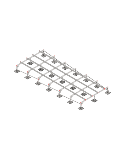 Опорная конструкция для установки оборудования TECHNORAPTOR STEELFOOT 2500х6000 КМ-профиль (KM-TR-STF-SSEI-2500-6000) в Коврове Системы видеонаблюдения Pintop.ru