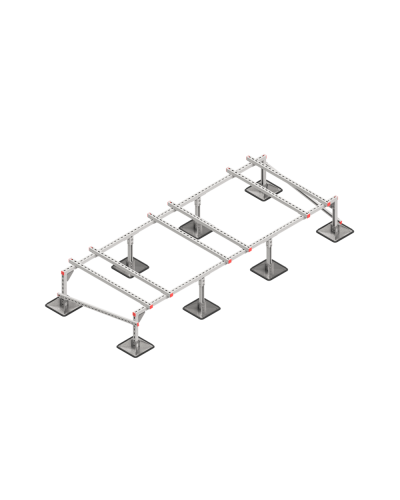Опорная конструкция для установки оборудования TECHNORAPTOR STEELFOOT 3000х1200 тип 1 КМ-профиль (KM-TR-STF-SSEI-3000-1200-1) в Коврове Системы видеонаблюдения Pintop.ru
