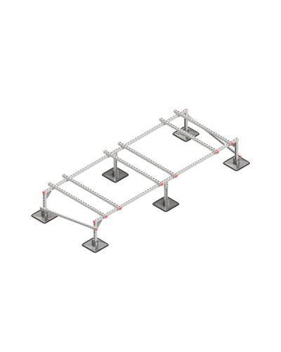 Опорная конструкция для установки оборудования TECHNORAPTOR STEELFOOT 3000х1200 тип 2 HD КМ-профиль (KM-TR-STF-SSEI-3000-1200-2 HD) в Коврове Системы видеонаблюдения Pintop.ru