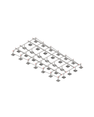 Опорная конструкция для установки оборудования TECHNORAPTOR STEELFOOT 3000х6000 тип 2 КМ-профиль (KM-TR-STF-SSEI-3000-6000-2) в Коврове Системы видеонаблюдения Pintop.ru