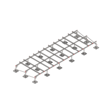 Опорная конструкция для установки оборудования TECHNORAPTOR STEELFOOT 6000х2000 КМ-профиль (KM-TR-STF-SSEI-6000-2000)