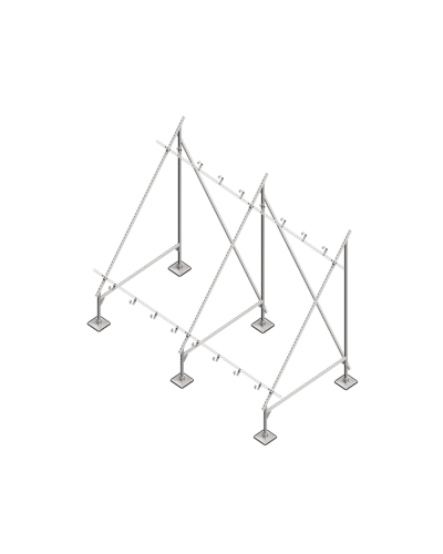 Опорная конструкция для установки нескольких солнечных панелей/коллекторов TECHNORAPTOR STEELFOOT КМ-профиль (KM-TR-STF-SSfMMPI-C) в Коврове Системы видеонаблюдения Pintop.ru