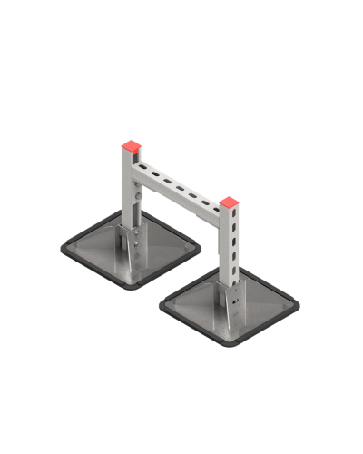Опорная конструкция для горизонтальных прямоугольных воздуховодов и металлических лотков кабеленесущих систем TECHNORAPTOR STEELFOOT 350х500 HD КМ-профиль (KM-TR-STF-SSHRAD-350-500 HD) в Коврове Системы видеонаблюдения Pintop.ru