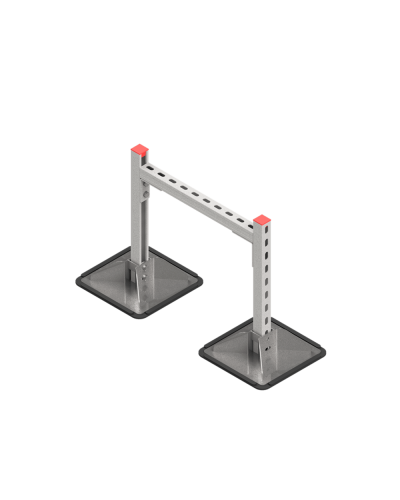 Опорная конструкция для горизонтальных прямоугольных воздуховодов и металлических лотков кабеленесущих систем TECHNORAPTOR STEELFOOT 500х500 HD КМ-профиль (KM-TR-STF-SSHRAD-500-500 HD) в Коврове Системы видеонаблюдения Pintop.ru