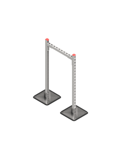 Опорная конструкция для горизонтальных прямоугольных воздуховодов и металлических лотков кабеленесущих систем TECHNORAPTOR STEELFOOT 500х1000 КМ-профиль (KM-TR-STF-SSHRAD-500-1000) в Коврове Системы видеонаблюдения Pintop.ru