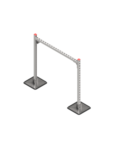 Опорная конструкция для горизонтальных прямоугольных воздуховодов и металлических лотков кабеленесущих систем TECHNORAPTOR STEELFOOT 1000х1000 HD КМ-профиль (KM-TR-STF-SSHRAD-1000-1000 HD) в Коврове Системы видеонаблюдения Pintop.ru