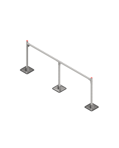 Опорная конструкция для горизонтальных прямоугольных воздуховодов и металлических лотков кабеленесущих систем TECHNORAPTOR STEELFOOT 2500х1000 HD КМ-профиль (KM-TR-STF-SSHRAD-2500-1000 HD) в Коврове Системы видеонаблюдения Pintop.ru