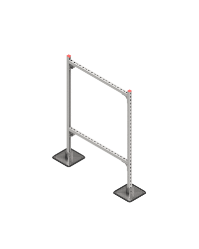Опорная конструкция для горизонтальных прямоугольных воздуховодов и металлических лотков кабеленесущих систем TECHNORAPTOR STEELFOOT 1000х1500 HD КМ-профиль (KM-TR-STF-SSHRAD-1000-1500 HD) в Коврове Системы видеонаблюдения Pintop.ru