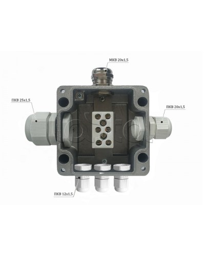 Металлическая коробка соединительная Магнито-контакт МКС 2ВК «МОРОЗ» с датчиком вскрытия корпуса (тампером), IP66/IP68 в Коврове Распределительные коробки Pintop.ru