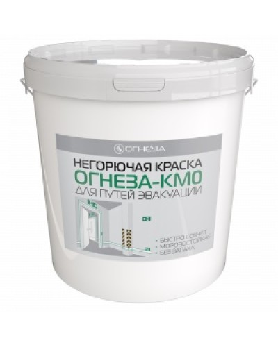 Краска негорючая Огнеза ОГНЕЗА КМ0 , ведро 30 кг., цвет белый в Коврове Огнезащитные краски Pintop.ru