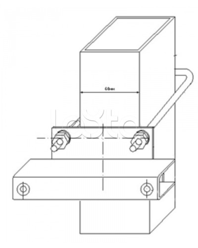 Узел крепления блоков подключения и управления БД-НР, БМ-НР, БУПР извещателей Омега-микродизайн УЗК-КС 60 в Коврове Кронштейны и планки для извещателей Pintop.ru