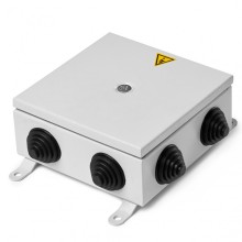 Коробка монтажная огнестойкая металлическая герметичная КМОМГ (8к х 2,5мм) 150х150х60 IP 66 (6 вводов) ПожТехКабель (076-502)