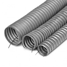 Металлорукав Р3-Ц-Х 12 (12 мм) с зондом ПожТехКабель 800-012 (100 м)