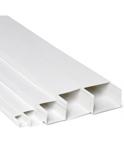 Кабель-канал 40x16x2000, двойной замок, белый (ПожТехКабель) в Коврове Кабель-канал Pintop.ru