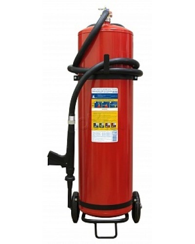 Огнетушитель ПОЖТЕХНИКА ОВП-80(з) МИГ летний (ФторПАВ) на съемн.тележке с перекр. стволом (баллон 100 л, ОТВ 80 л) в Коврове Огнетушители Pintop.ru
