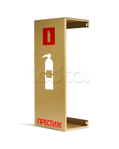 Подставка настенная под огнетушитель ПРЕСТИЖ золото ПОЖТЕХНИКА в Коврове Аксессуары для огнетушителей Pintop.ru