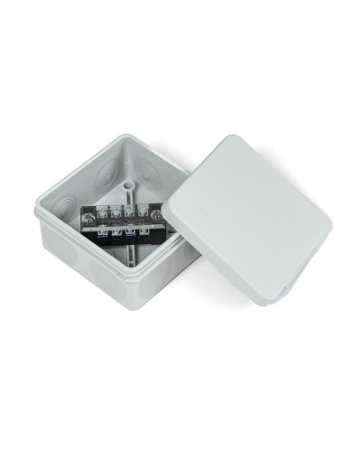 Коробка распред. двухкомп. (HF) 80х80х40 серая Промрукав (PR80.0168) в Коврове Распределительные коробки Pintop.ru