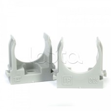 Крепеж-клипса для труб для монтажного пистолета серая в гофроящике d25 мм (900шт/кор) Промрукав (PR13.0454)