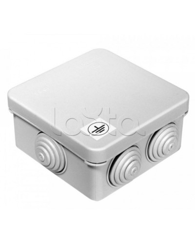 Коробка уравнивания потенциалов для открытой установки 80х80х40 (105шт/кор) Промрукав (40-0210-У) в Коврове Распределительные коробки Pintop.ru