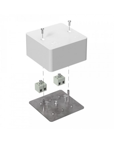 Коробка огнестойкая для кабель-канала 40-0460-FR6.0-4 Е15-Е60 (латунь) 85х85х45 Промрукав (40-0460-FR6.0-4-Е60) в Коврове Распределительные коробки Pintop.ru