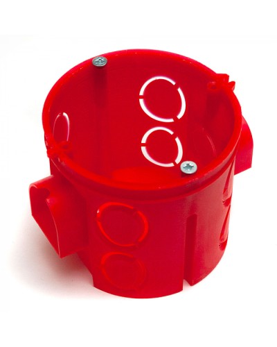 Коробка установочная углубленная 80-0510См (HF) 68х62 с саморезами (8шт/уп) Промрукав (80-0510См) в Коврове Распределительные коробки Pintop.ru