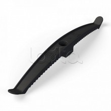 Держатель кабеля двусторонний для прямого монтажа черный (20шт/120шт уп/кор) Промрукав (PR13.0383)