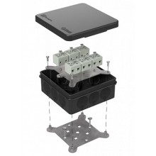 Коробка огнестойкая для о/п двухкомпонентная 60-0303-9005-FR6.0-12 Е15-Е120 100х100х40 Промрукав (60-0303-9005-FR6.0-12)