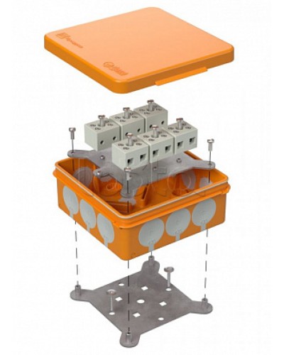 Коробка огнестойкая для о/п двухкомпонентная Е15-Е120 100х100х40 Промрукав (60-0303-FR6.0-12) в Коврове Огнестойкие кабельные линии Pintop.ru