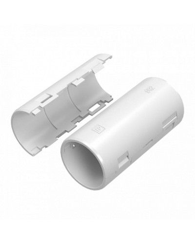 Муфта разборная d32 мм белая (36шт/360шт уп/кор) Промрукав (PR13.0420) в Коврове Повороты, муфты, тройники Pintop.ru