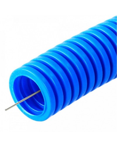 Труба гофрированная ПП лёгкая 350 Н не распространяющая горение синяя д20 (10м/уп) Промрукав (PR02.0252) в Коврове Труба гофрированная Pintop.ru