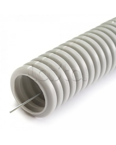 Труба гофрированная ПНД лёгкая 350 Н безгалогенная (HF)серая с/з d16 мм (10м) Промрукав (PR02.0450) в Коврове Труба гофрированная Pintop.ru