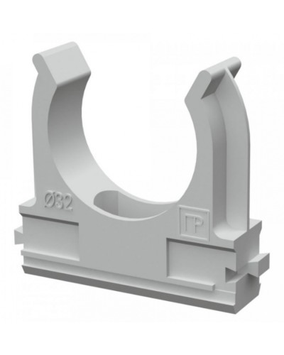 Крепеж-клипса для труб АБС-пластик в п/э д32 (25шт/500шт уп/кор) Промрукав (PR.02632) в Коврове Держатели, клипсы, скобы Pintop.ru