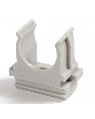 Крепёж-клипса для труб Полистирол д25 (100шт/1000шт уп/кор) Промрукав (PR.02725) в Коврове Держатели, клипсы, скобы Pintop.ru