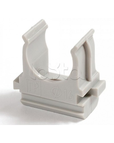 Крепёж-клипса для труб Полистирол д40 (15шт/300шт уп/кор) Промрукав (PR.02740) в Коврове Держатели, клипсы, скобы Pintop.ru