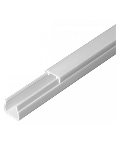 Кабель-канал белый 2-й замок в п/э 12х12 (120 м/уп) Промрукав (PR03.0046) в Коврове Кабель-канал Pintop.ru