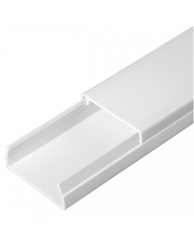 Кабель-канал белый 2-й замок в п/э 40х16 (30 м/уп) Промрукав (PR03.0052) в Коврове Кабель-канал Pintop.ru