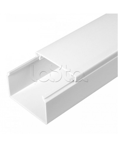 Кабель-канал белый 2-й замок в п/э 60х40 (18 м/уп) Промрукав (PR03.0055) в Коврове Кабель-канал Pintop.ru