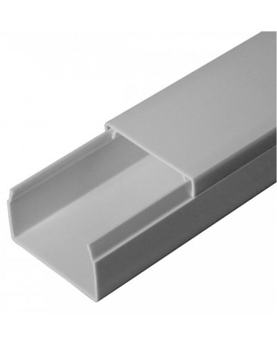 Кабель-канал серый RAL 7035 2-й замок в п/э 40х25 (30м/уп) Промрукав (PR03.0075) в Коврове Кабель-канал Pintop.ru