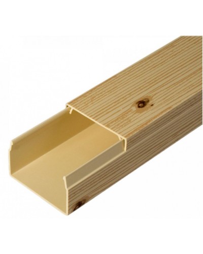 Кабель-канал сосна 2-й замок в п/э 40х25 (24 м/уп) Промрукав (PR03.0185) в Коврове Кабель-канал Pintop.ru