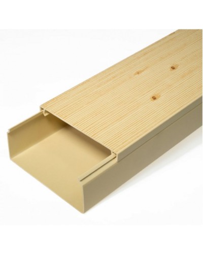 Кабель-канал сосна 2-й замок в п/э 100х40 (8 м/уп) Промрукав (PR03.0191) в Коврове Кабель-канал Pintop.ru