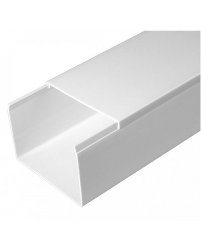 Кабель-канал белый 2-й замок в п/э 80х60 (18м/уп) Промрукав (PR.0580601) в Коврове Кабель-канал Pintop.ru