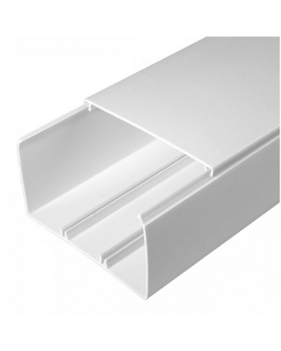 Кабель-канал белый 2-й замок в г/к 100х60 (16м/уп) Промрукав (PR.0610060) в Коврове Кабель-канал Pintop.ru