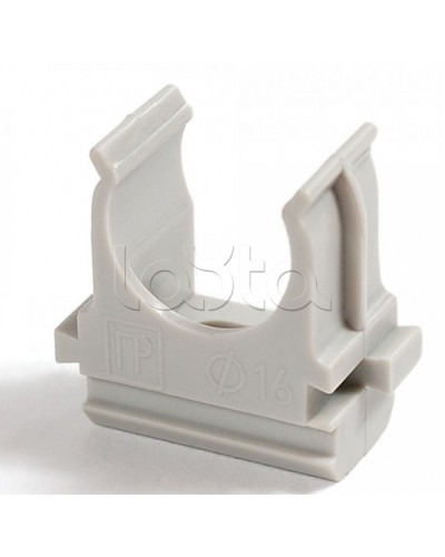Крепеж-клипса для труб АБС-пластик в карт д16 (200шт/2000шт уп/кор) Промрукав (PR.0616) в Коврове Держатели, клипсы, скобы Pintop.ru