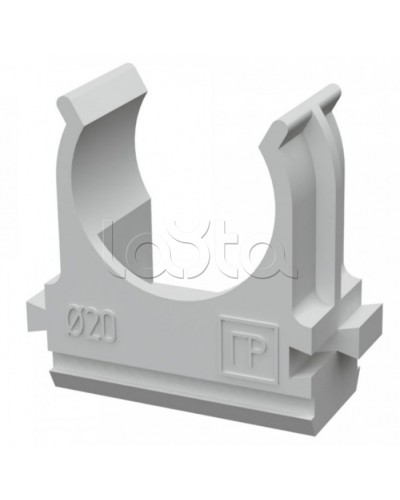 Крепеж-клипса для труб АБС-пластик в карт д20 (150шт/1500шт уп/кор) Промрукав (PR.0620) в Коврове Держатели, клипсы, скобы Pintop.ru