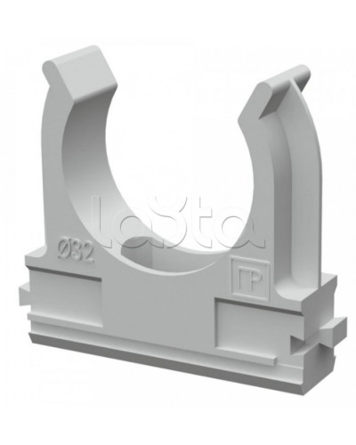 Крепеж-клипса для труб АБС-пластик в карт д32 (50шт/500шт уп/кор) Промрукав (PR.0632) в Коврове Держатели, клипсы, скобы Pintop.ru