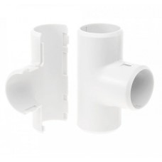 Тройник разборный белый д16 (70шт/700шт уп/кор) Промрукав (PR.07316б)