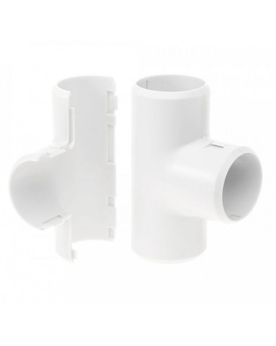 Тройник разборный белый д32 (15шт/180шт уп/кор) Промрукав (PR.07332б) в Коврове Повороты, муфты, тройники Pintop.ru